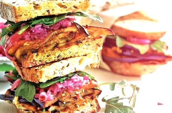Grilled Eggplant Sandwiches