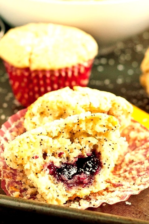 Lemon Raspberry Poppy Seed Muffins