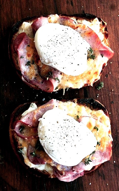 Croque Monsieur with Poached Eggs (via http